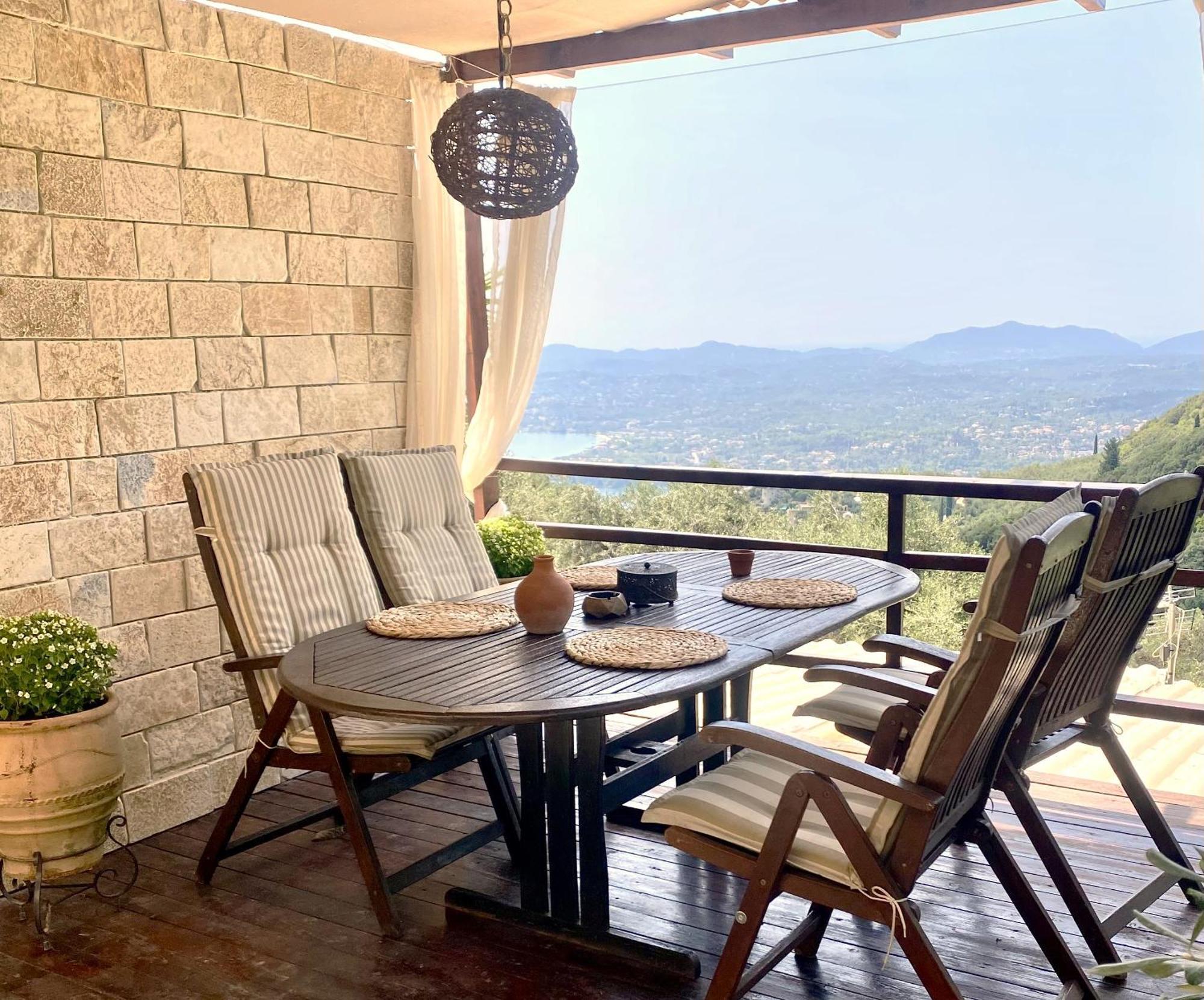 Lorantina Sea View Holiday House In Corfu - Near Barbati Beach Spartylas Exterior foto